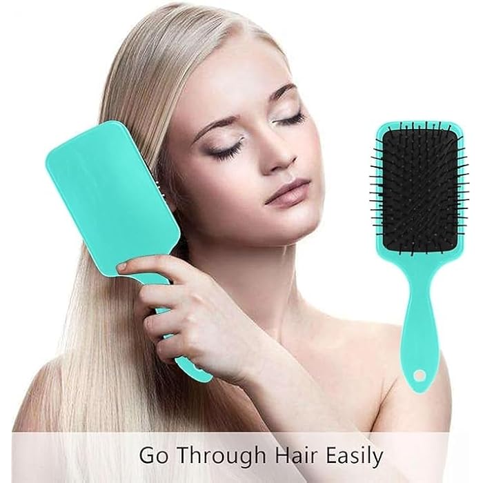 Paddle Hair Brush, Multi Color, Comb Hair Easily, Daily Use - Image 2